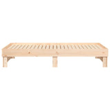 Lit coulissant 2x(75x190) cm Bois de pin massif