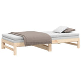 Lit coulissant sans matelas 2x(100x200) cm bois de pin massif