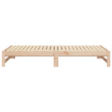 Lit coulissant sans matelas 2x(100x200) cm bois de pin massif