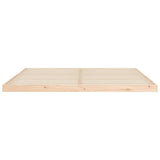 Bed frame without mattress 200x200 cm solid pine wood