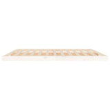 Cadre de lit sans matelas blanc 200x200 cm bois massif de pin