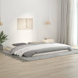 Cadre de lit sans matelas blanc 200x200 cm bois massif de pin