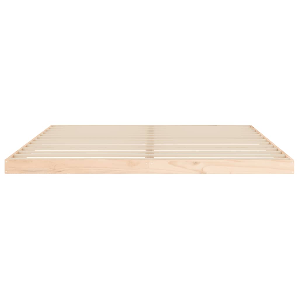 Bed frame without mattress 180x200 cm solid pine wood