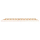 Cadre de lit sans matelas blanc 180x200 cm bois massif de pin