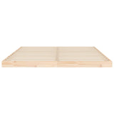 Bed frame without mattress 160x200 cm solid pine wood