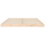 Bed frame without mattress 150x200 cm solid pine wood