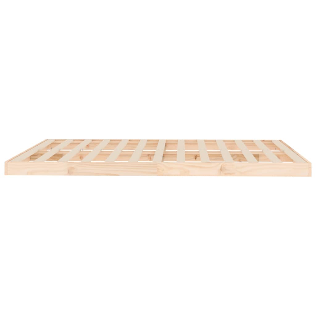 Bed frame without mattress 150x200 cm solid pine wood