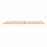 Cadre de lit sans matelas blanc 150x200 cm bois de pin massif