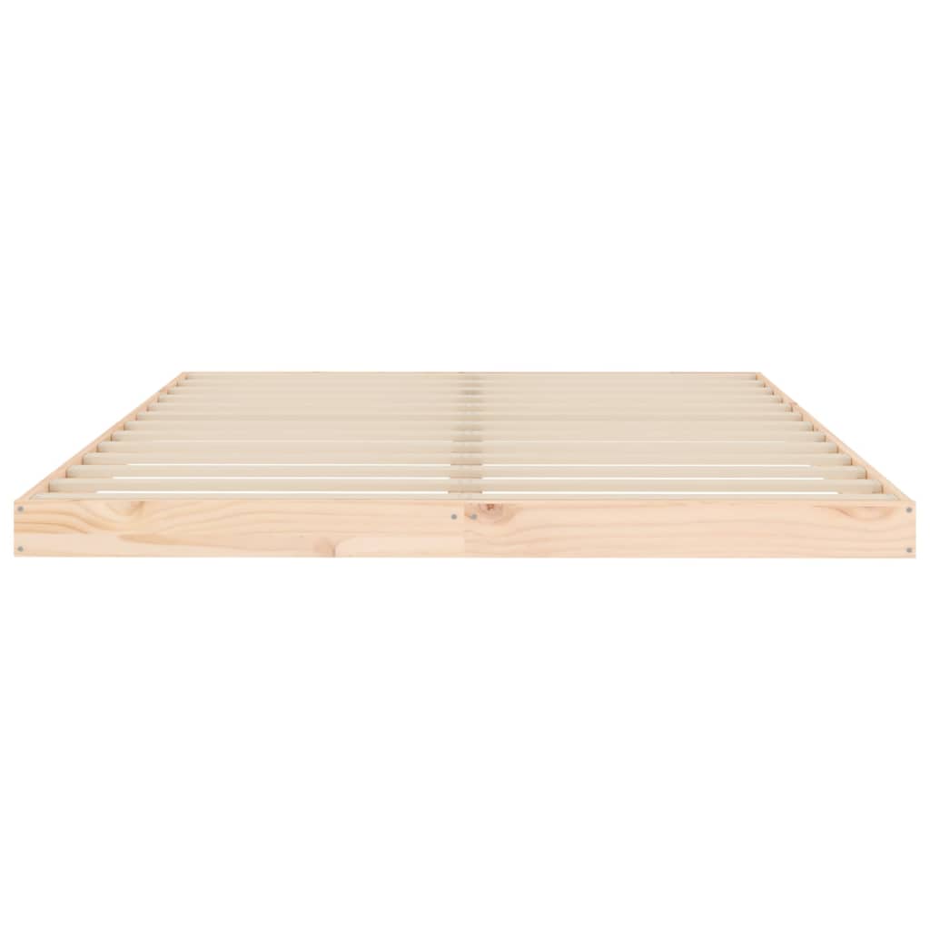 Cadre de lit sans matelas 140x200 cm bois massif de pin