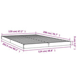 Cadre de lit sans matelas 120x200 cm bois de pin massif