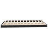 Cadre de lit sans matelas noir 120x200 cm bois de pin massif