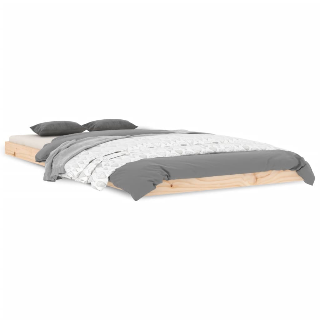 Cadre de lit sans matelas 100x200 cm bois massif de pin