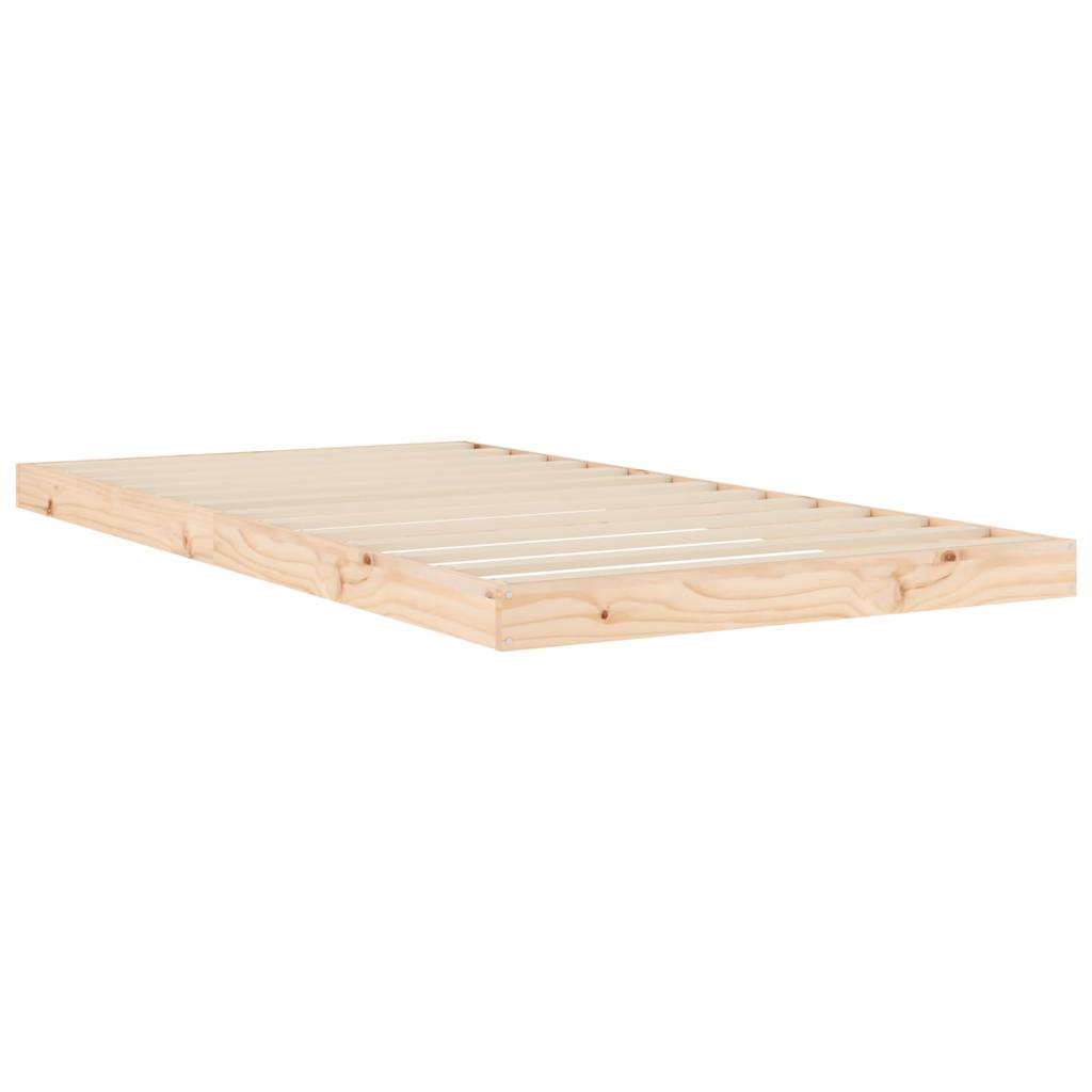 Cadre de lit sans matelas 100x200 cm bois massif de pin