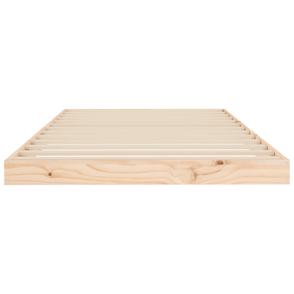 Cadre de lit sans matelas 100x200 cm bois massif de pin