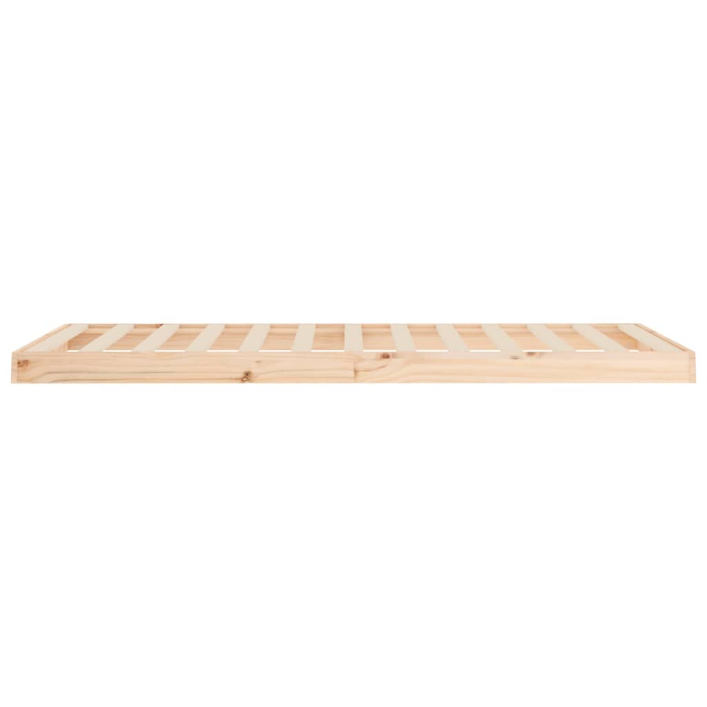 Bed frame without mattress 90x200 cm solid pine wood