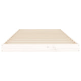 Cadre de lit sans matelas blanc 90x200 cm bois de pin massif