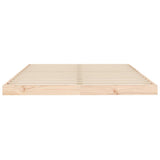 Cadre de lit sans matelas 140x190 cm bois de pin massif