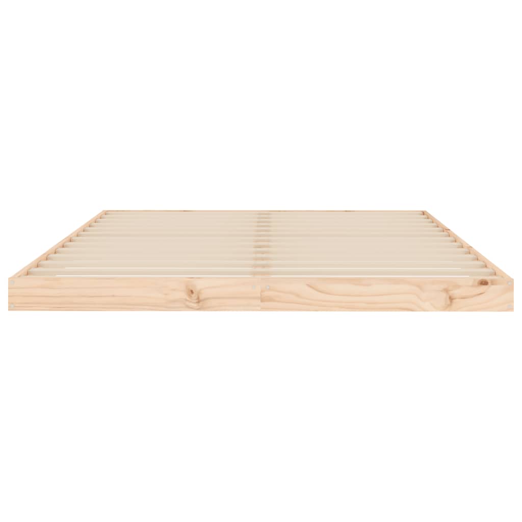 Cadre de lit sans matelas 135x190 cm bois de pin massif