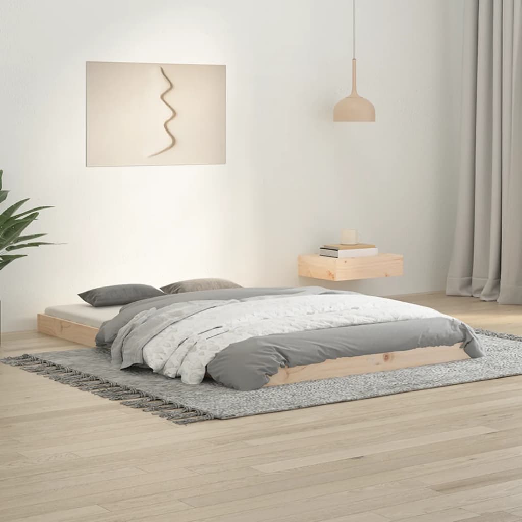 Cadre de lit sans matelas 120x190 cm bois de pin massif