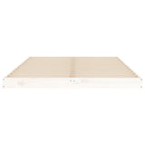 Cadre de lit sans matelas blanc 120x190 cm bois de pin massif