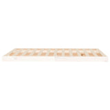 Cadre de lit sans matelas blanc 120x190 cm bois de pin massif