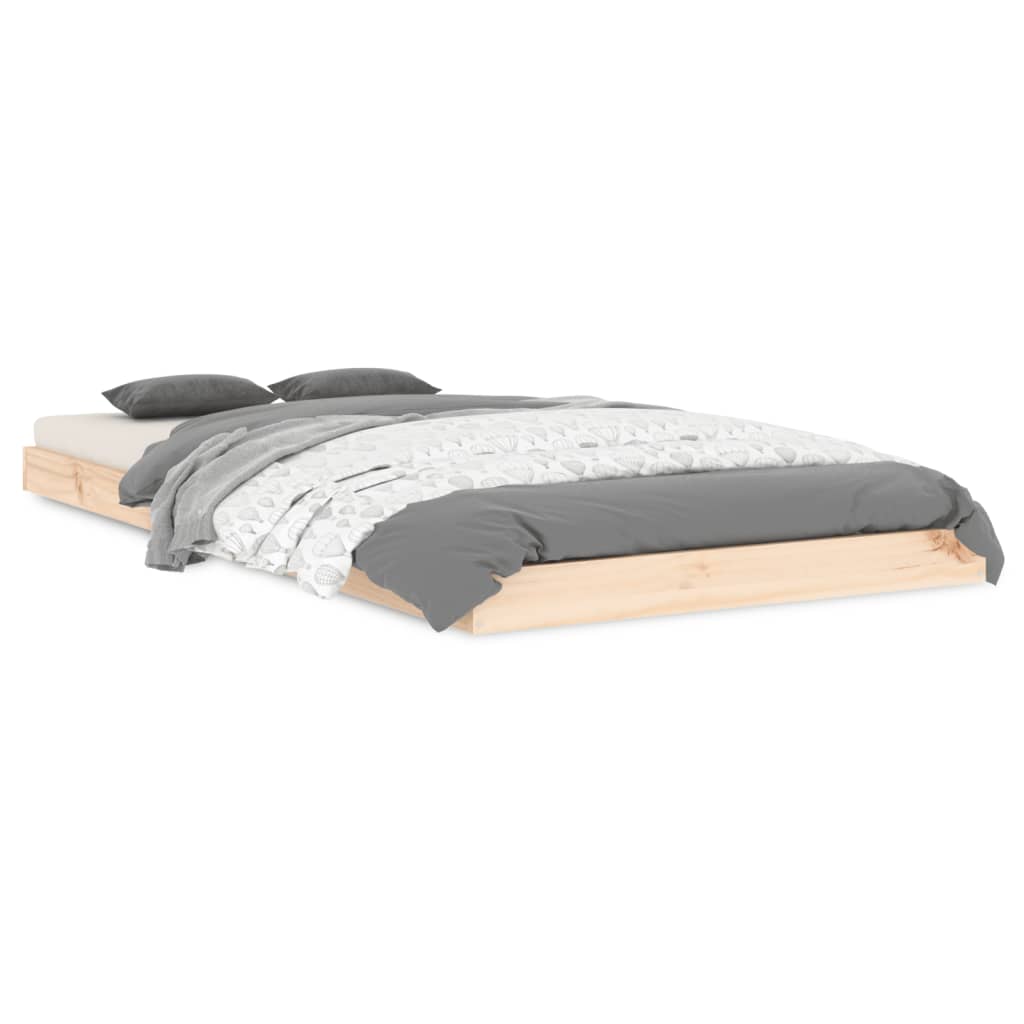 Cadre de lit sans matelas 90x190 cm bois de pin massif