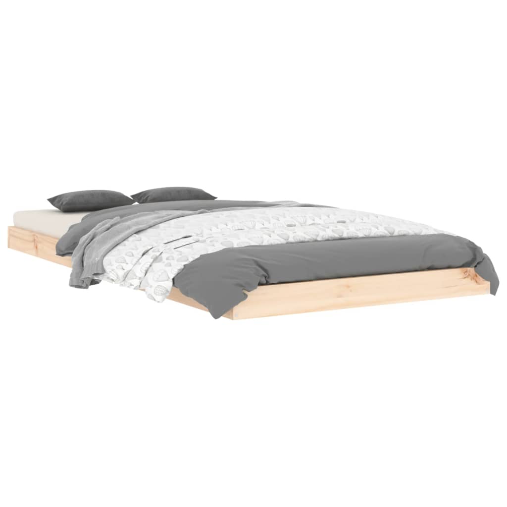 Cadre de lit sans matelas 90x190 cm bois de pin massif