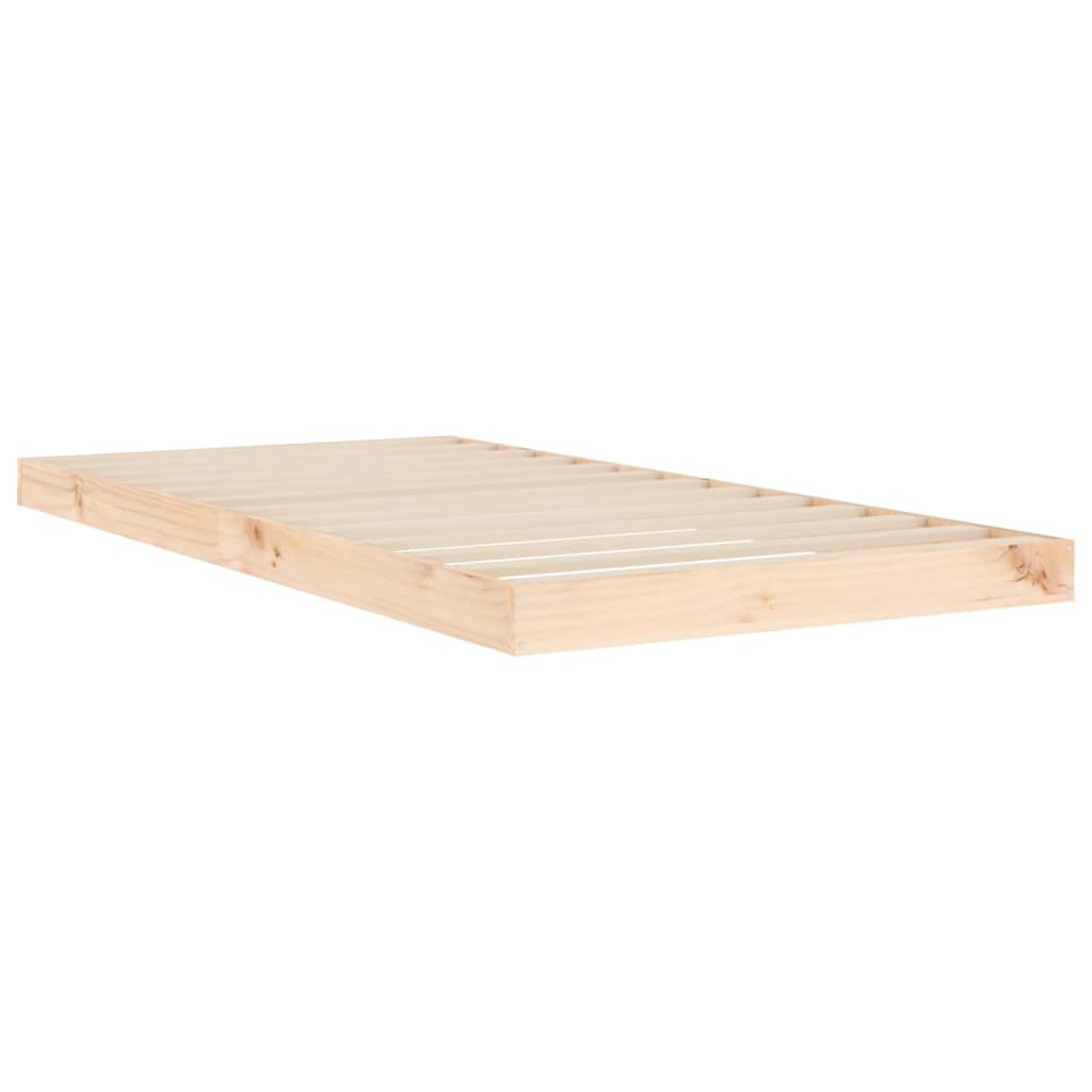 Cadre de lit sans matelas 90x190 cm bois de pin massif