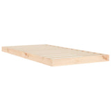 Cadre de lit sans matelas 90x190 cm bois de pin massif