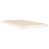 Cadre de lit sans matelas blanc 90x190 cm bois de pin massif