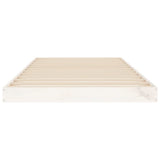 Cadre de lit sans matelas blanc 90x190 cm bois de pin massif