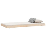 Bed frame without mattress 100x200 cm solid pine wood