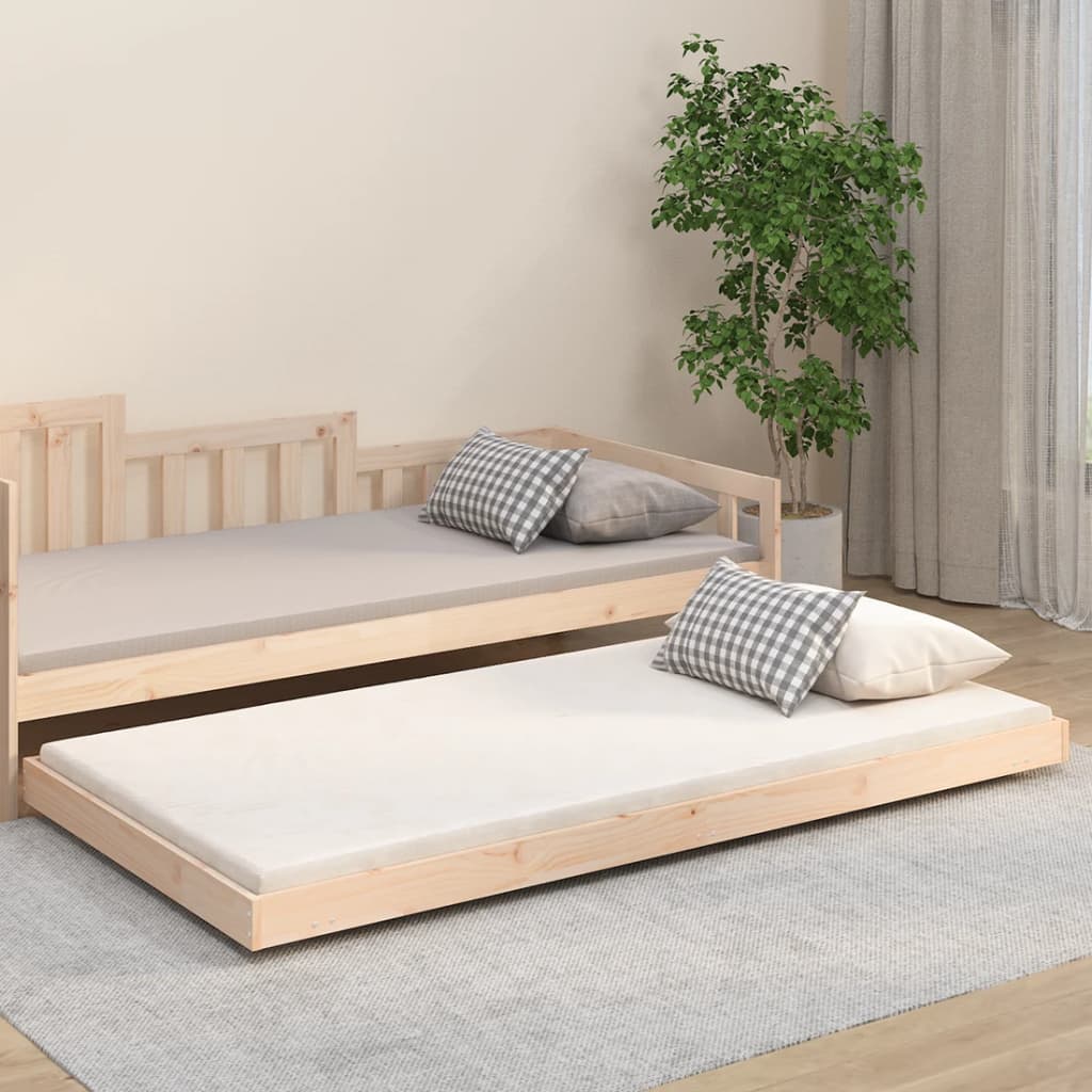 Cadre de lit sans matelas 100x200 cm bois massif de pin