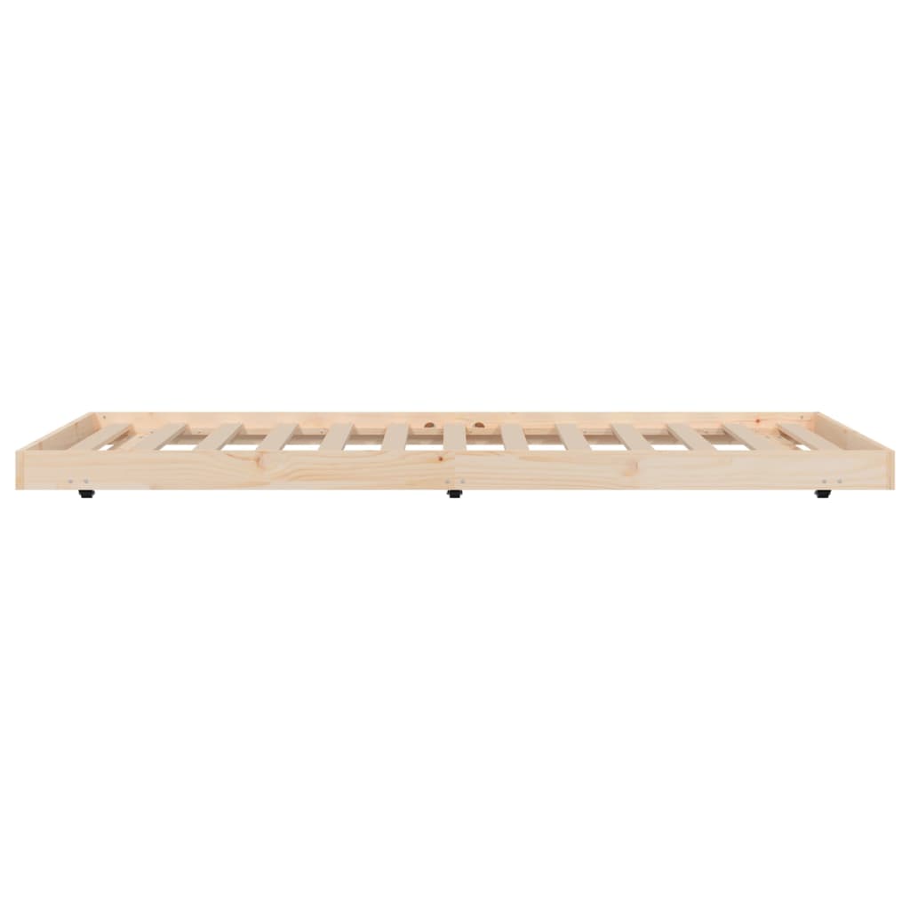 Cadre de lit sans matelas 90x200 cm bois de pin massif