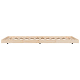 Cadre de lit sans matelas 90x200 cm bois de pin massif