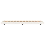 Cadre de lit sans matelas blanc 90x190 cm bois de pin massif