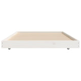 Cadre de lit sans matelas blanc 90x190 cm bois de pin massif