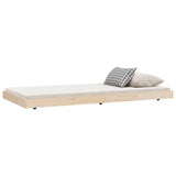 Cadre de lit sans matelas 75x190 cm bois de pin massif