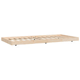 Cadre de lit sans matelas 75x190 cm bois de pin massif