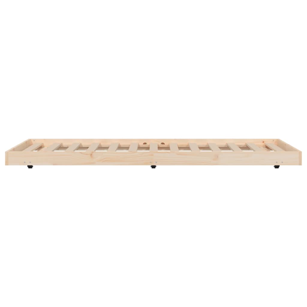 Cadre de lit sans matelas 75x190 cm bois de pin massif