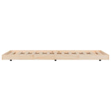 Cadre de lit sans matelas 75x190 cm bois de pin massif