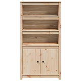 Buffet haut 80x35x154 cm Bois massif de pin