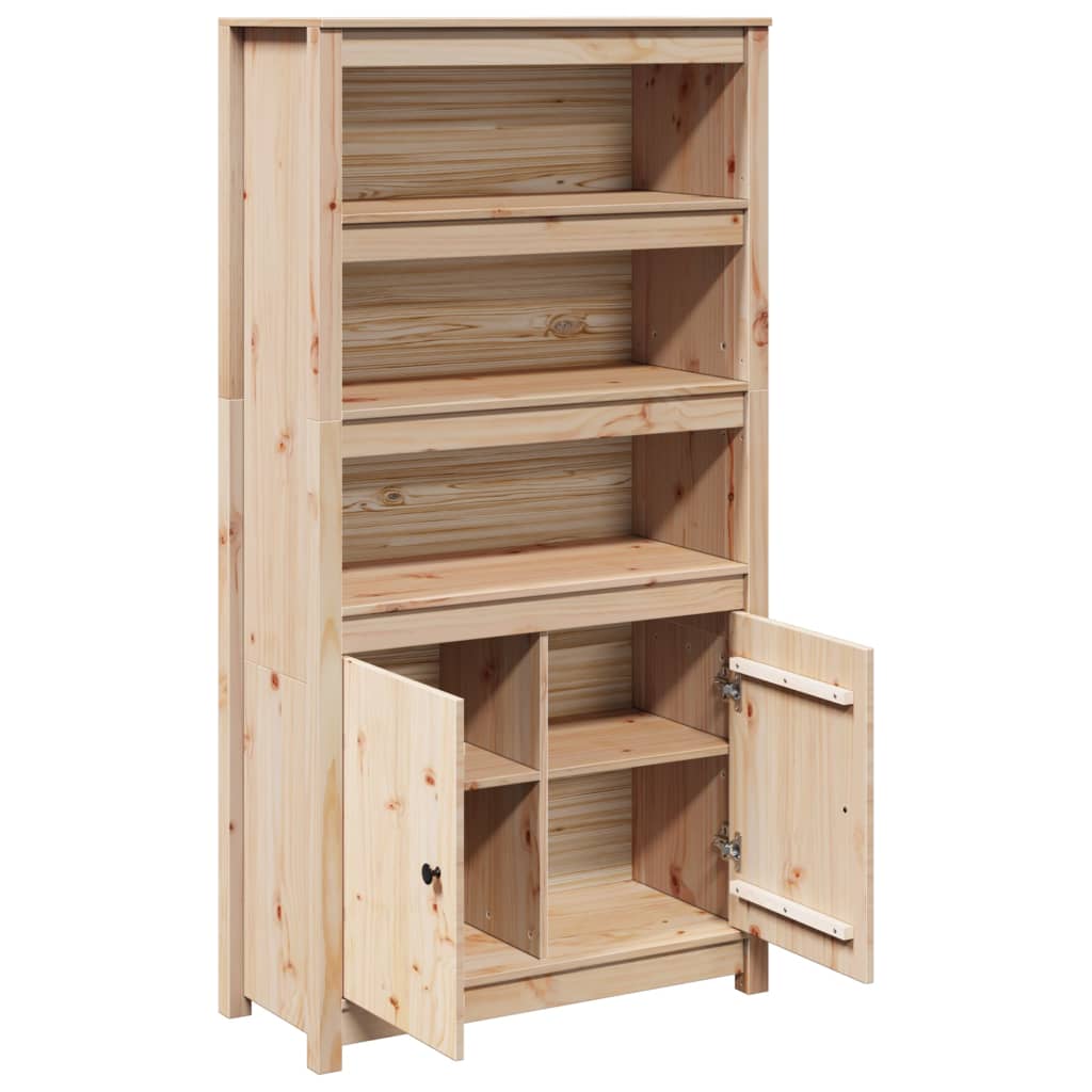 Buffet haut 80x35x154 cm Bois massif de pin