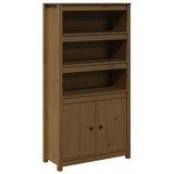 Buffet haut Marron miel 80x35x154 cm Bois massif de pin