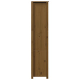 Buffet haut Marron miel 80x35x154 cm Bois massif de pin