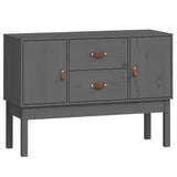 Buffet Gris 110x40x78 cm Bois massif de pin