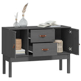 Buffet Gris 110x40x78 cm Bois massif de pin