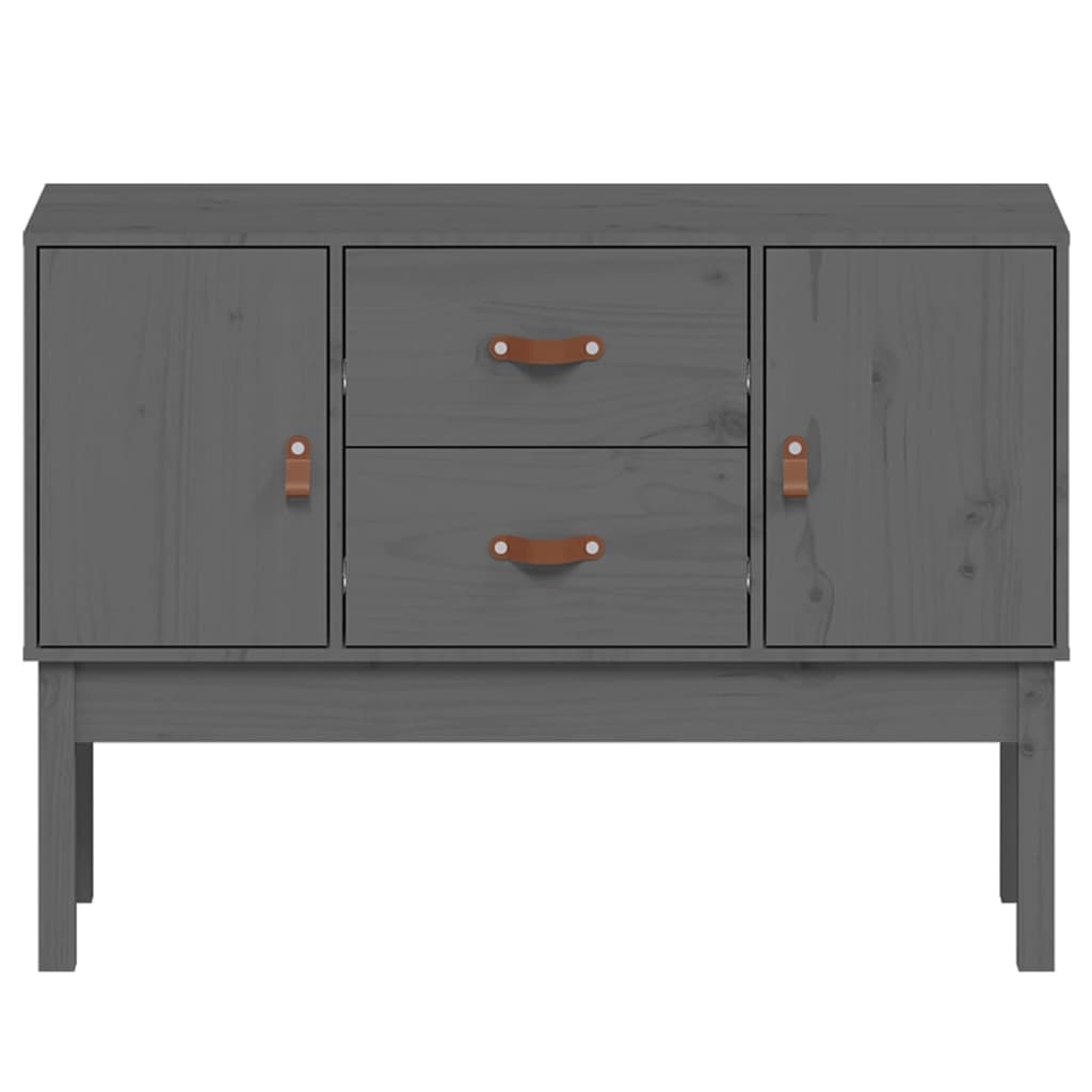 Buffet Gris 110x40x78 cm Bois massif de pin