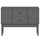 Gray Sideboard 110x40x78 cm Solid pine wood