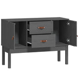 Buffet Gris 110x40x78 cm Bois massif de pin